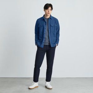 Everlane Heavyweight Overshirt - Blue - Men's Medium